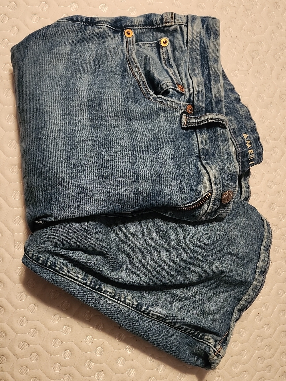 American Eagle Outfitters Luxe Stetch Super High Rise "Mom" Jeans Sz 12
